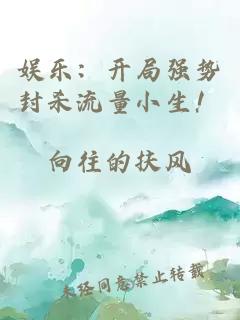 娱乐：开局强势封杀流量小生！