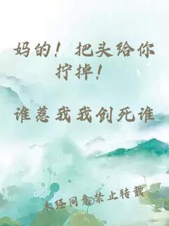 妈的！把头给你拧掉！