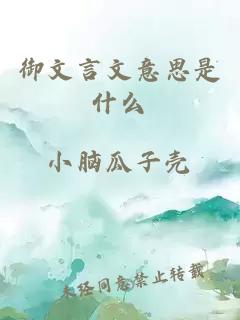 御文言文意思是什么