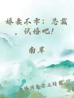 娇妻不乖：总裁，试婚吧！