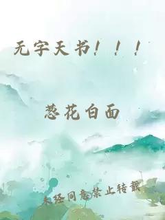 无字天书！！！