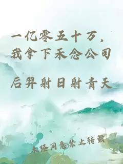 一亿零五十万，我拿下禾念公司