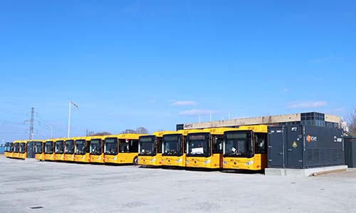 Denmark introduces SSE charging containers for its first bus charging station
